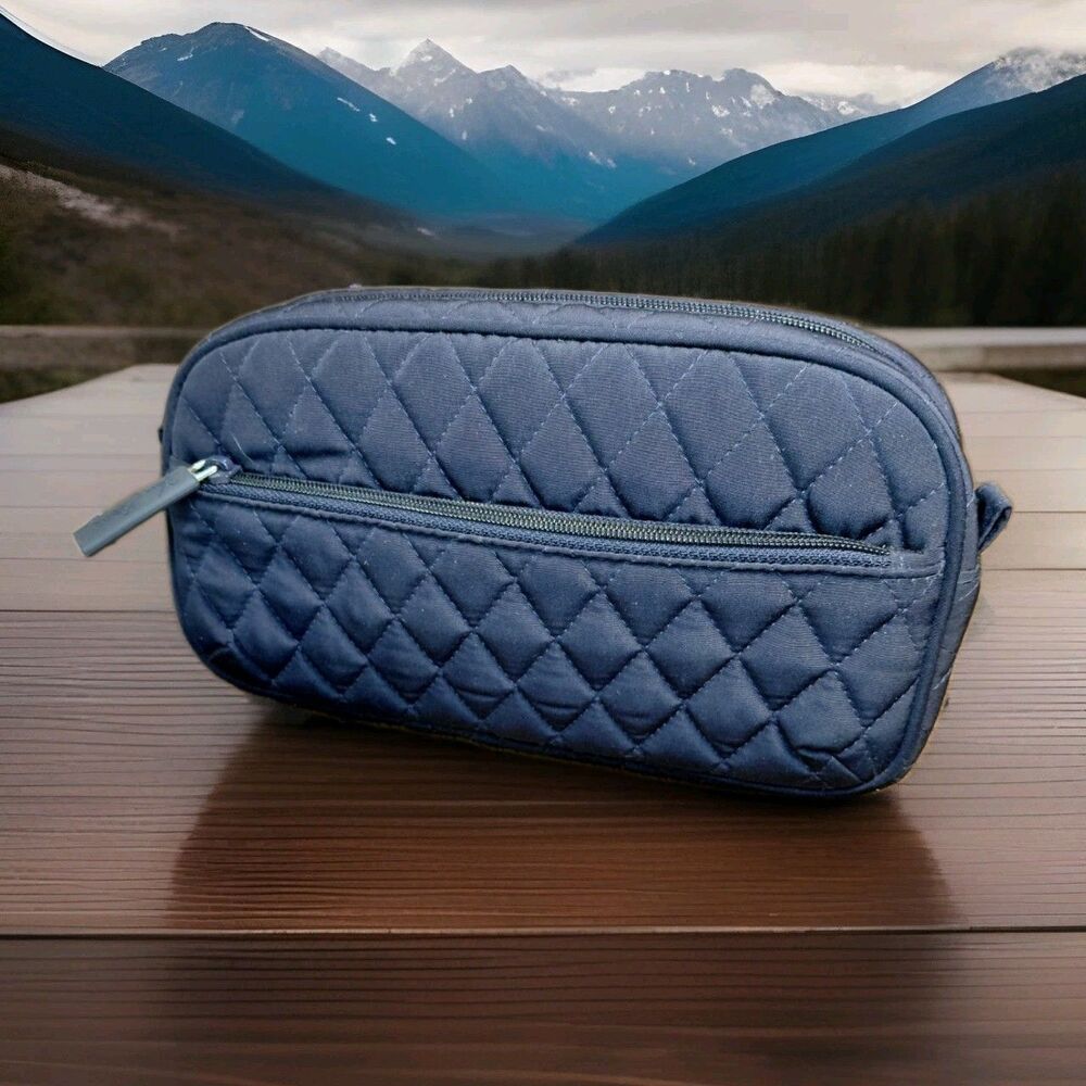 Vera Bradley Lilly Quilted Navy Travel Bag